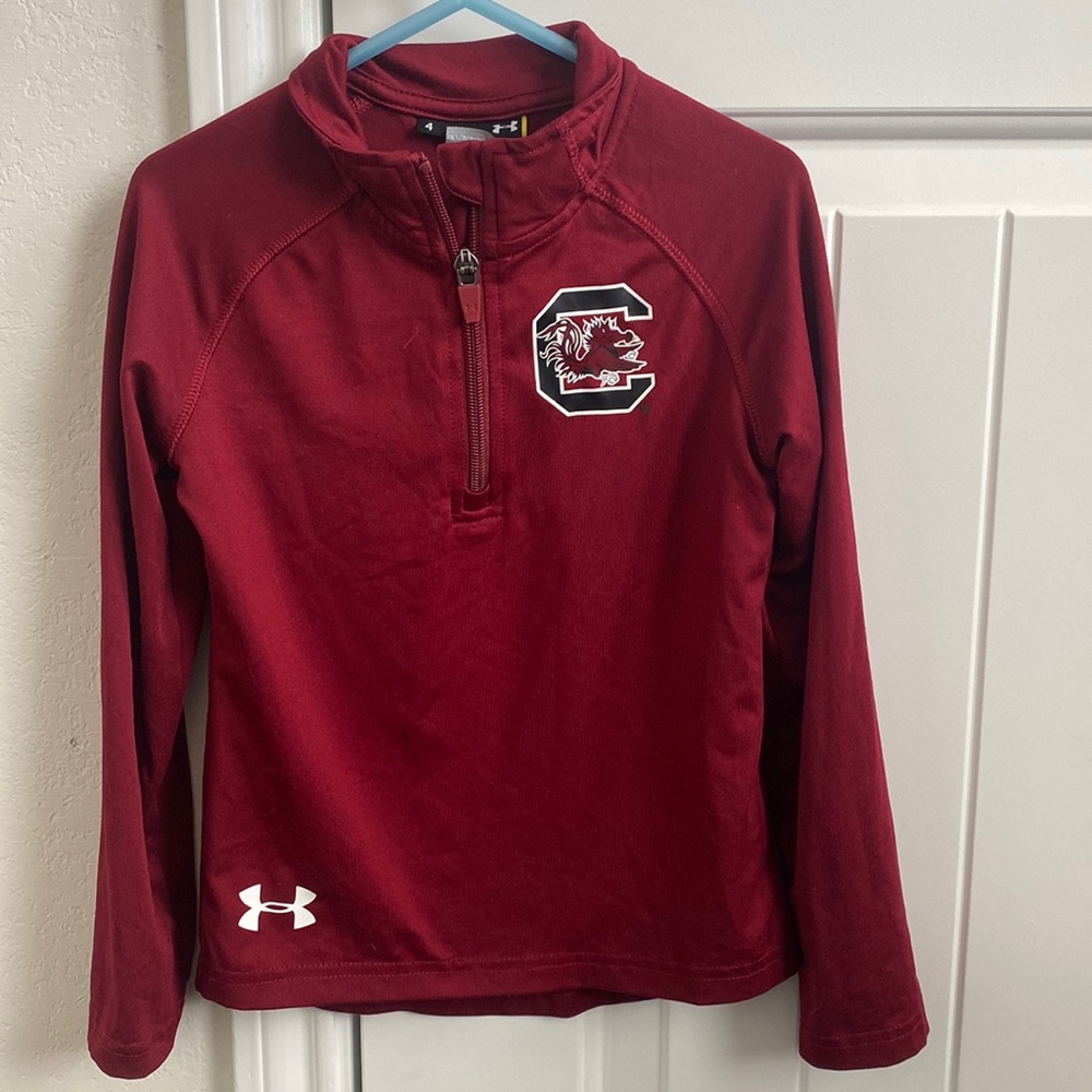 Boys UA zip up pullover